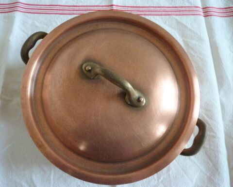Casserole fait-tout avec couvercle cuivre rouge de Villedieu 60 Orsay (91)