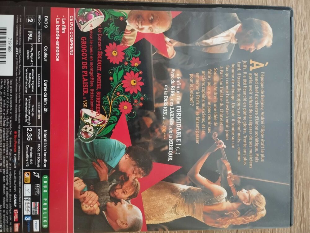 DVD &quot;le concert&quot; DVD et blu-ray
