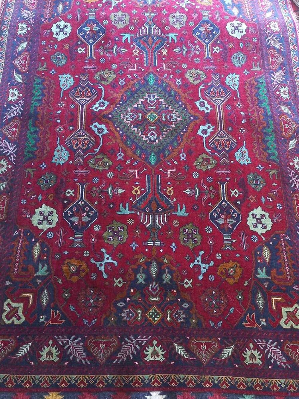 tapis oriental en soie (afghan) Décoration
