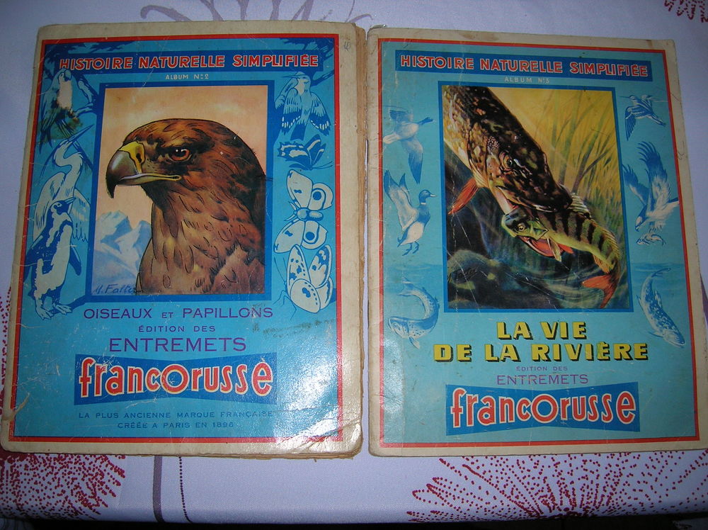 lot de 2 albums vignettes publicitaire vintage 