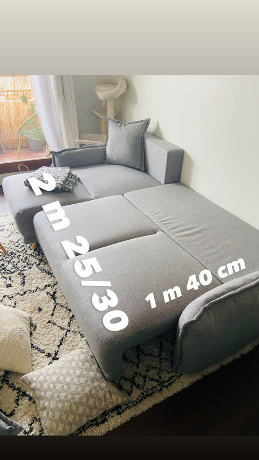 Canap&eacute; d'angle convertible et modulable Meubles