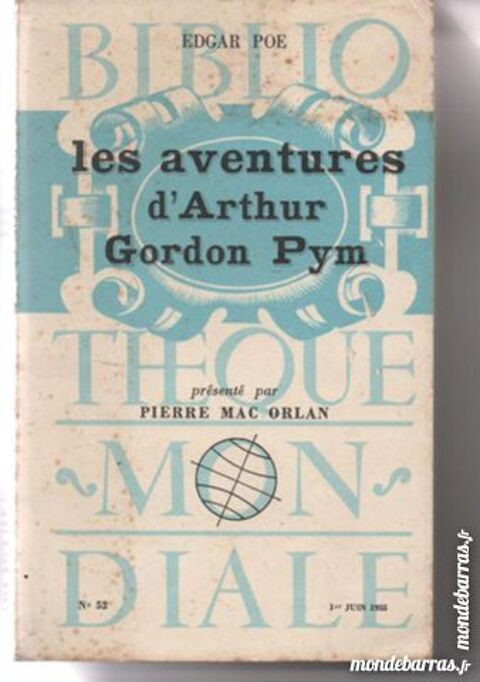 Edgar POE Les aventures d'Arthur Gordon Pym - 1955 6 Montauban (82)