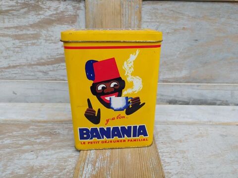 Boite Tôle Publicitaire Banania Y a Bon Vintage 32 Loches (37)