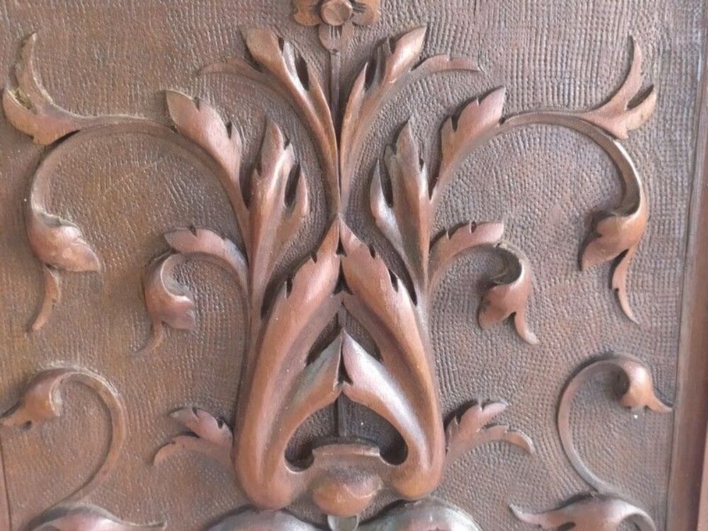 Panneau Bois Sculpt&eacute; Style Renaissance XIX&egrave;me Ornementation Décoration