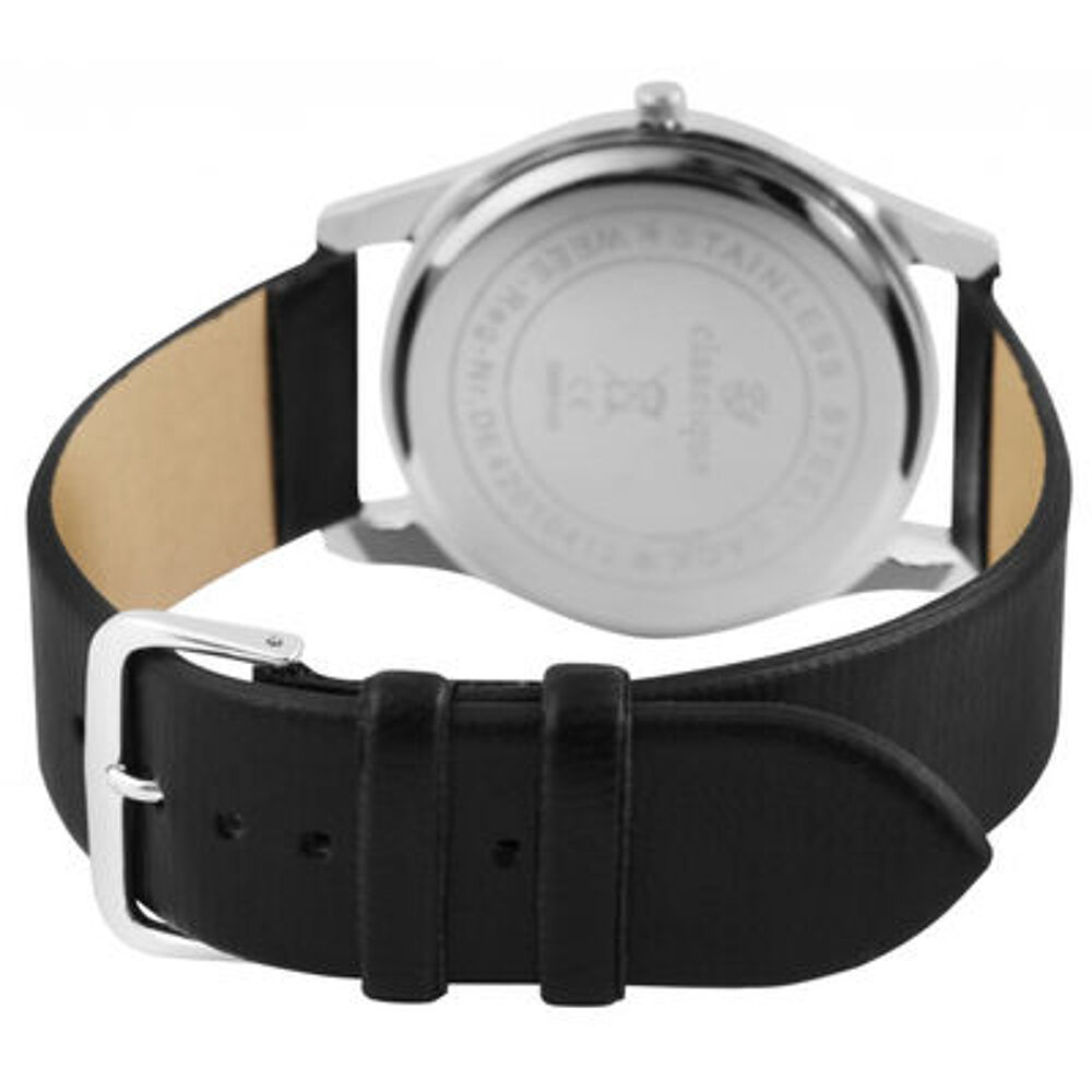 montre homme classique bracelet noir Bijoux et montres
