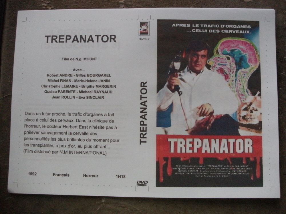 Film : " Trepanator " DVD et blu-ray