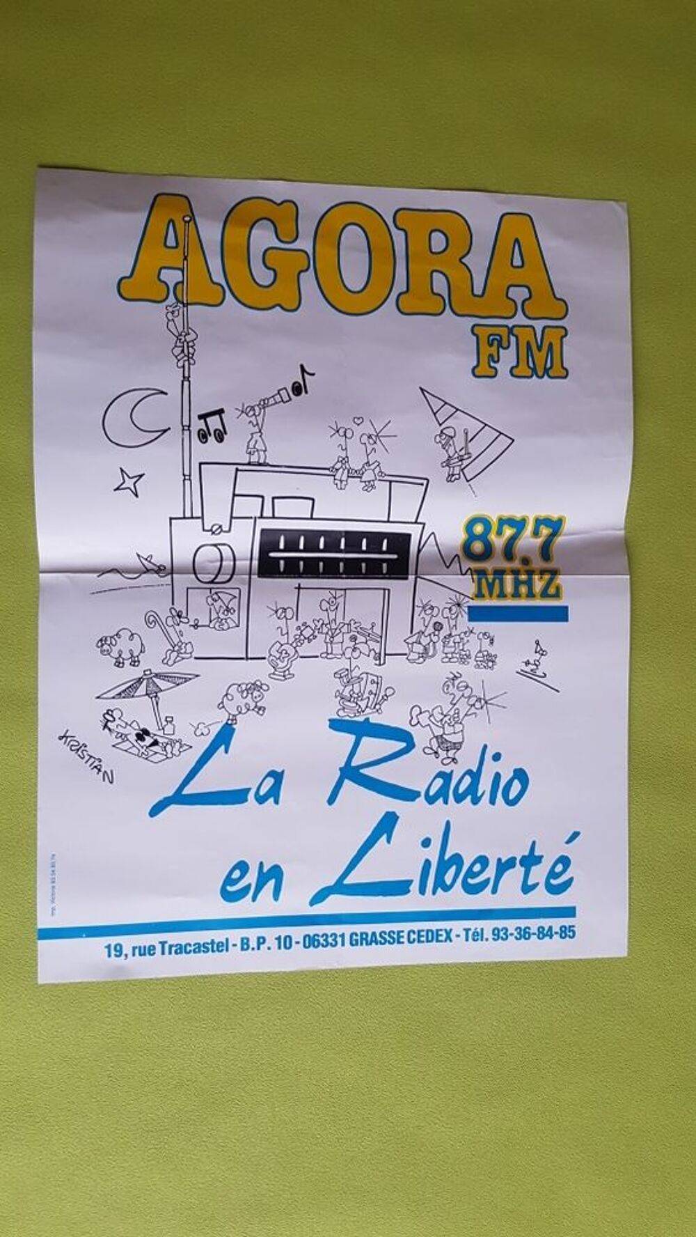AFFICHE * RADIO AGORA FM * 
