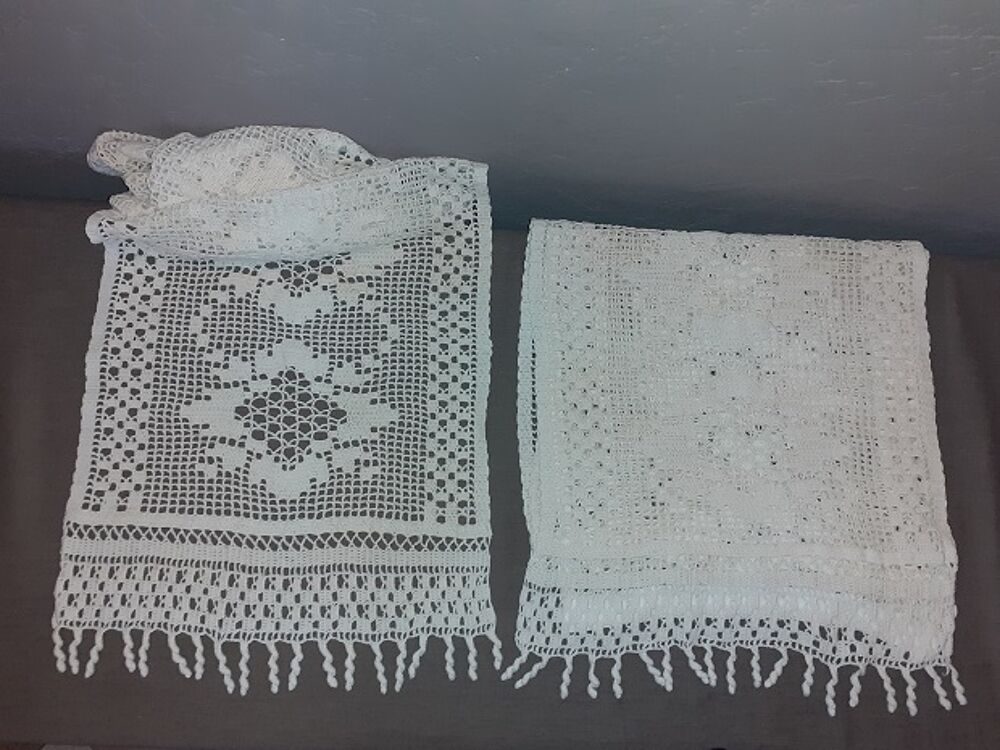 paire de Rideaux crochet ecru
Dcoration
