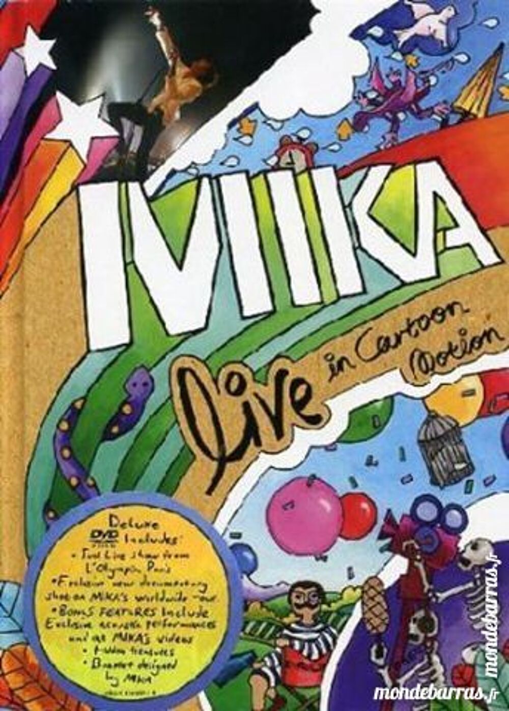 MIKA LIVE IN CARTOON MOTION DVD et blu-ray