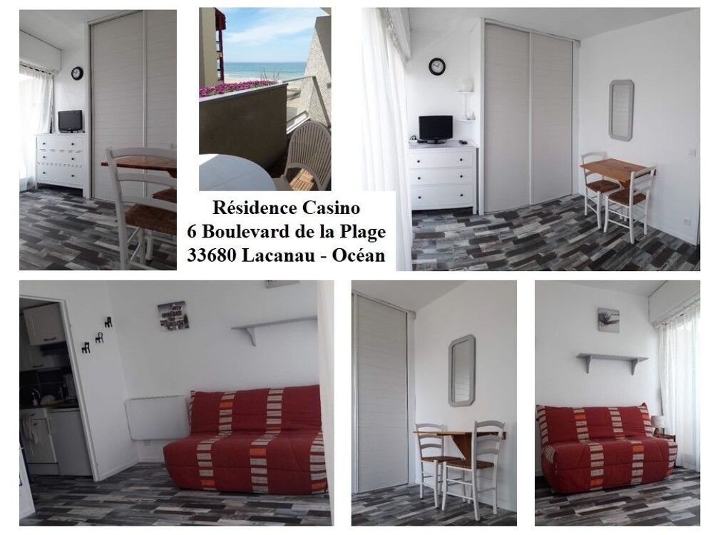   studio 2 pers Vue Mer Lacanau Ocean Vacances  / Offres de location 