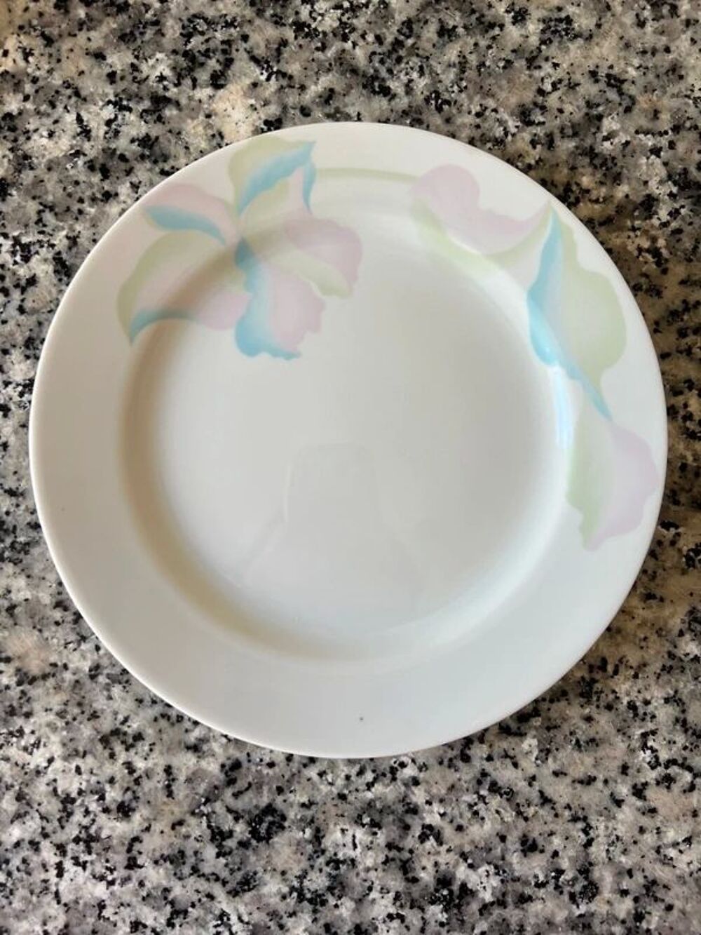 Service 6 assiettes &agrave; dessert Bareuther Bavaria. Porcelaine Décoration