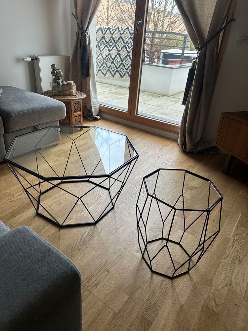 table basse + bout de canap&eacute; Meubles