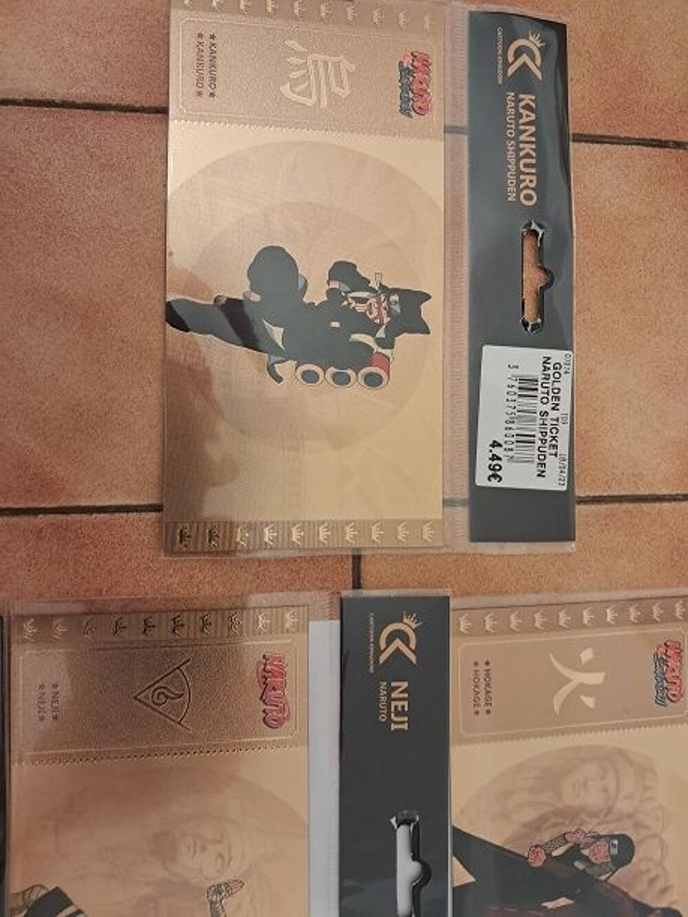 Gold ticket NARUTO billet or manga anime partie 1 japon ninj 