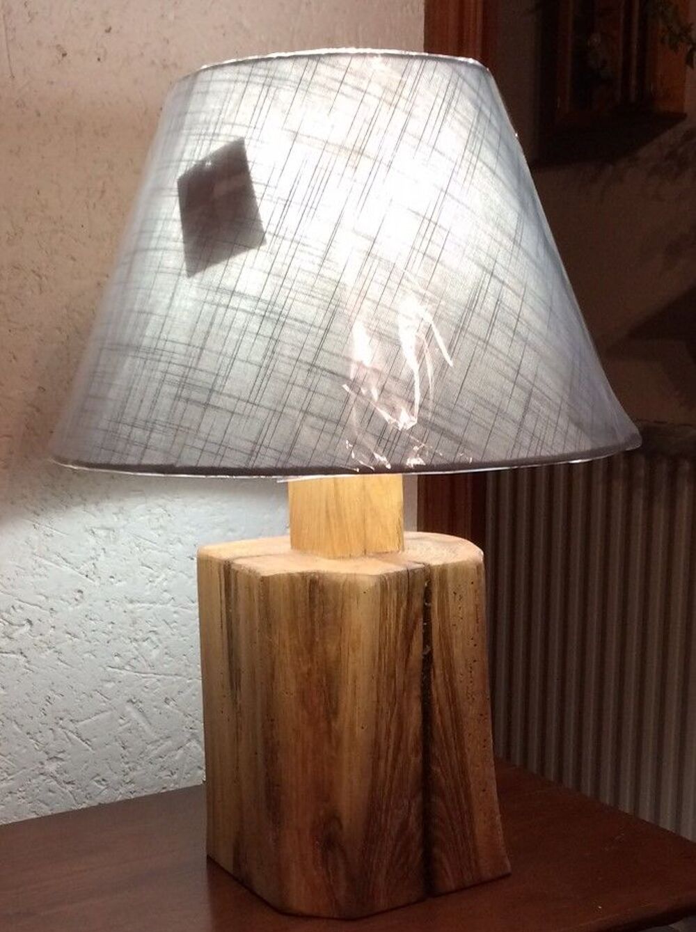 Lampe en bois ch&ecirc;ne Décoration