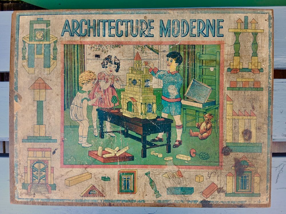 boite de cubes des ann&eacute;es 30 Jeux / jouets