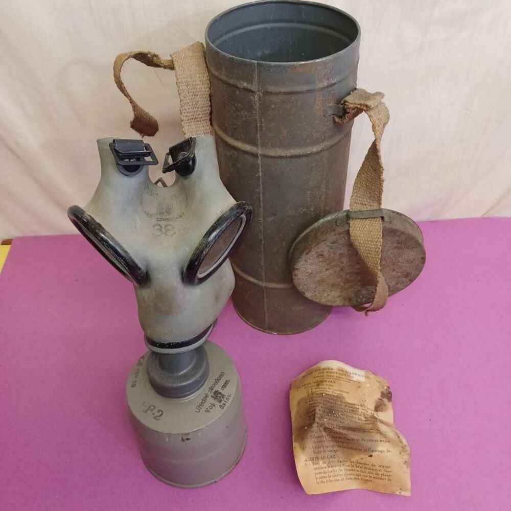 masque &agrave; gaz 2nde guerre mondiale 