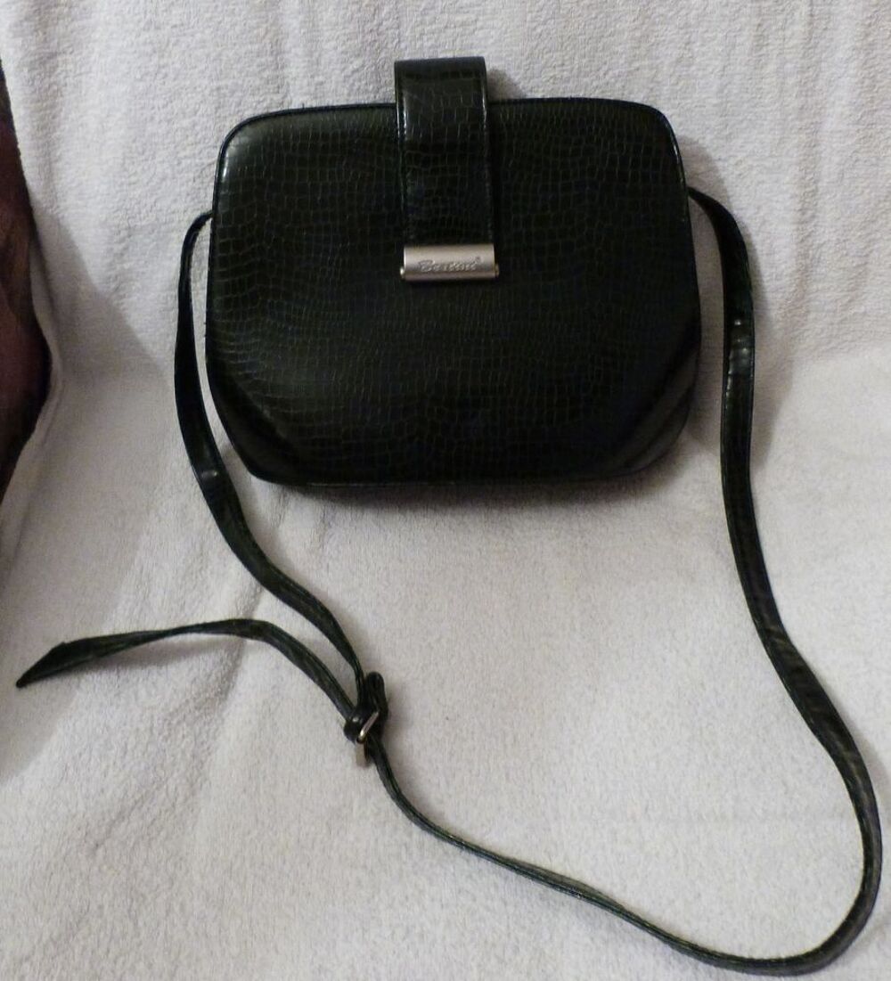 Bestini Paris - Bag/Sac &agrave; main port&eacute;e &eacute;paule/EFFET LEZARD Maroquinerie