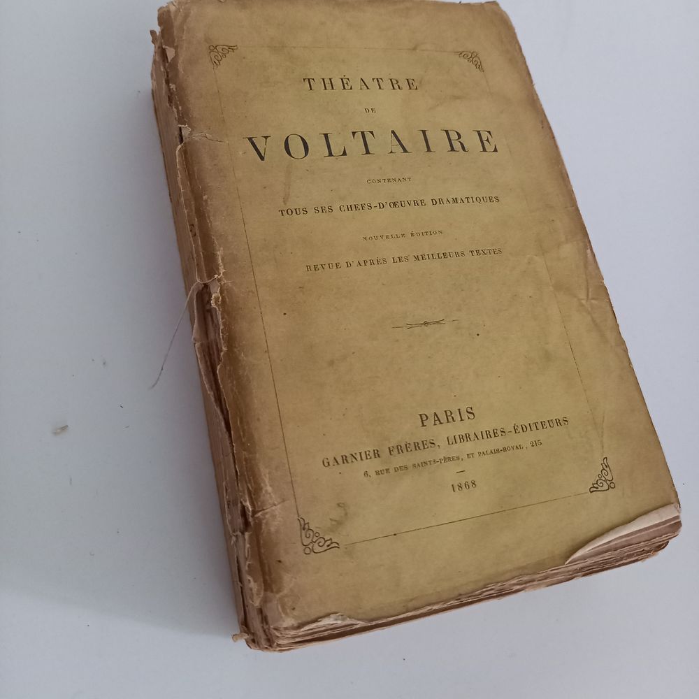 Th&eacute;&acirc;tre de Voltaire, Tous les chefs d'?uvre dramatiques, 186 Livres et BD