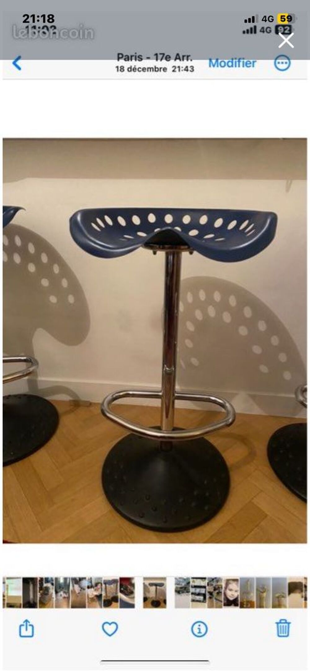 lot de 4 tabourets Meubles