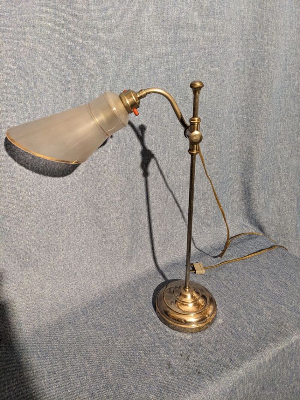 Lampe d'Horloger tulipe guariche 1950 d&eacute;but du si&egrave;cle dernie Décoration