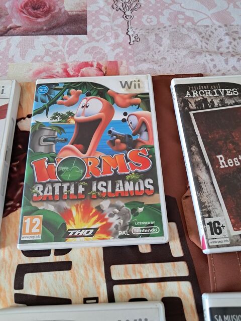 Jeu WII WORMS vintage console vidéo loisirs collection TV 24 Fèves (57)