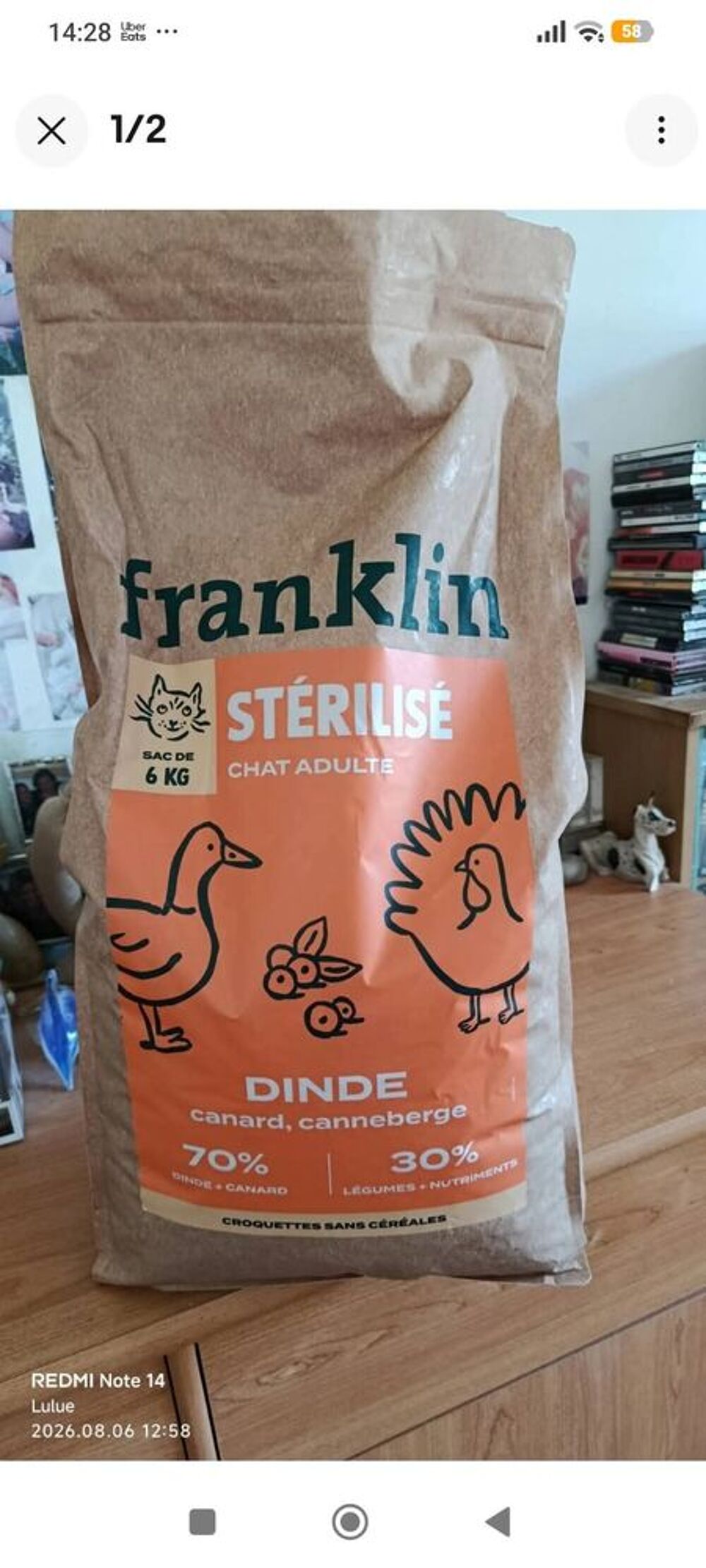   Croquettes chat  