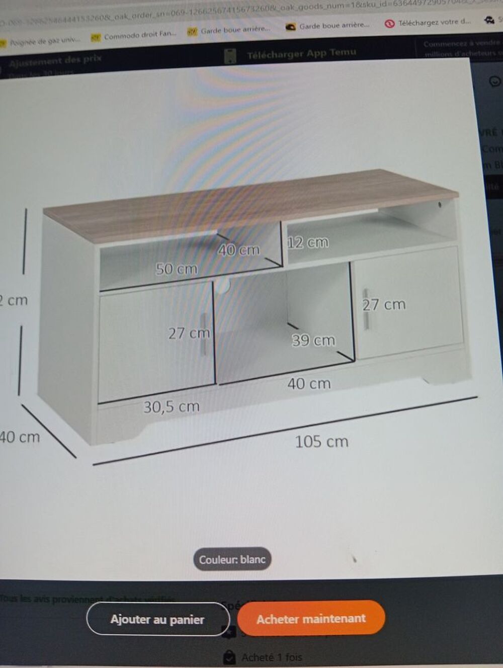 Petit meuble tv en bon &eacute;tat Meubles