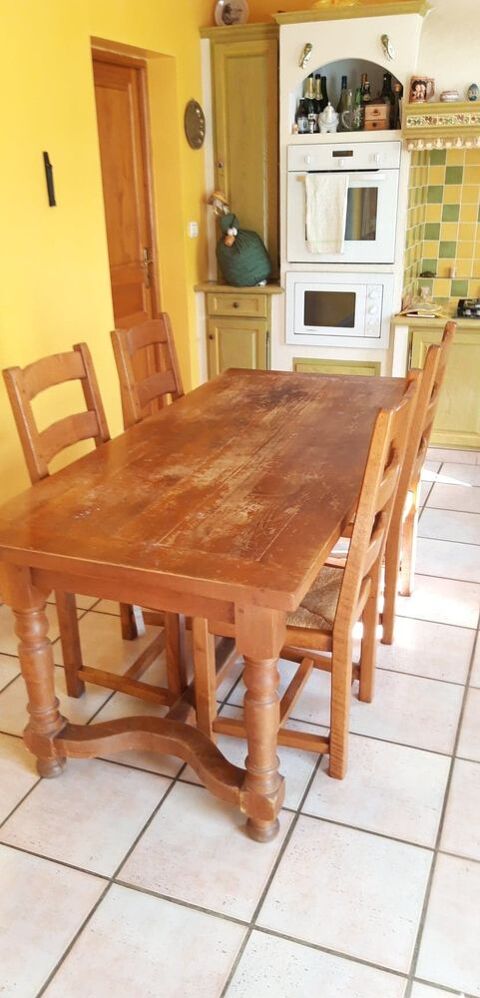 Table + chaises en chne massif 0 Berre-l'tang (13)