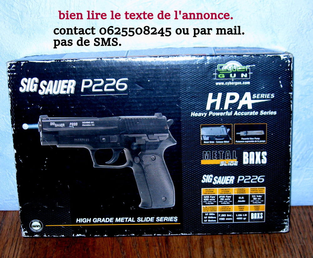 &eacute;change Sig Sauer P226. 