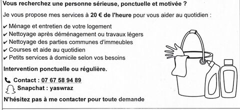 Aide m&eacute;nag&egrave;re &agrave; domicile sur N&icirc;mes 0 30000 Nîmes