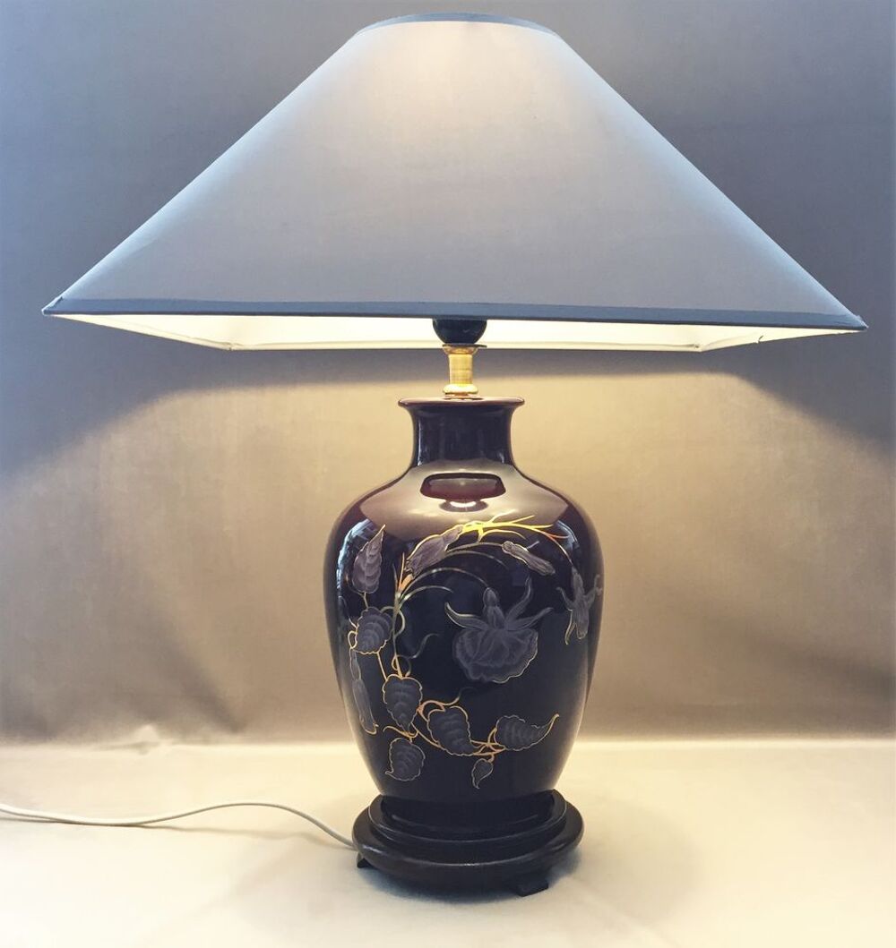 ANCIENNE ELEGANTE LAMPE VEILLEUSE LISEUSE MONOGRAMMEE tbe Décoration