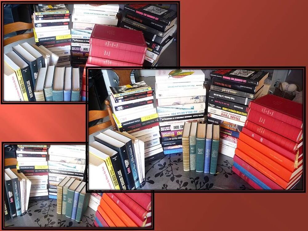 Lot de 66 livres divers, contemporains, anciens etc.. Livres et BD