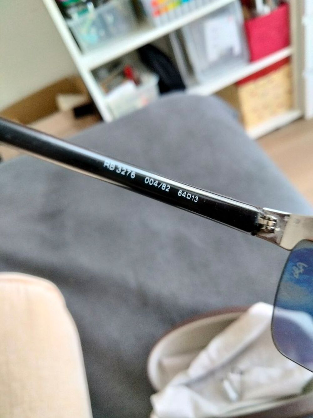 Lunette de soleil polaris&eacute;e Rayban authentique vintage Maroquinerie