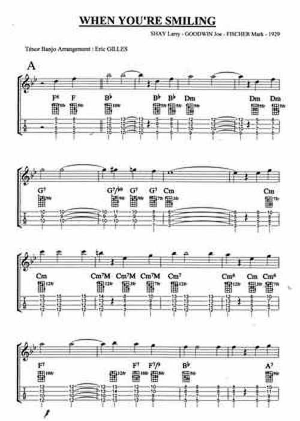 TENOR BANJO Arrangements ? Chord Melody Instruments de musique