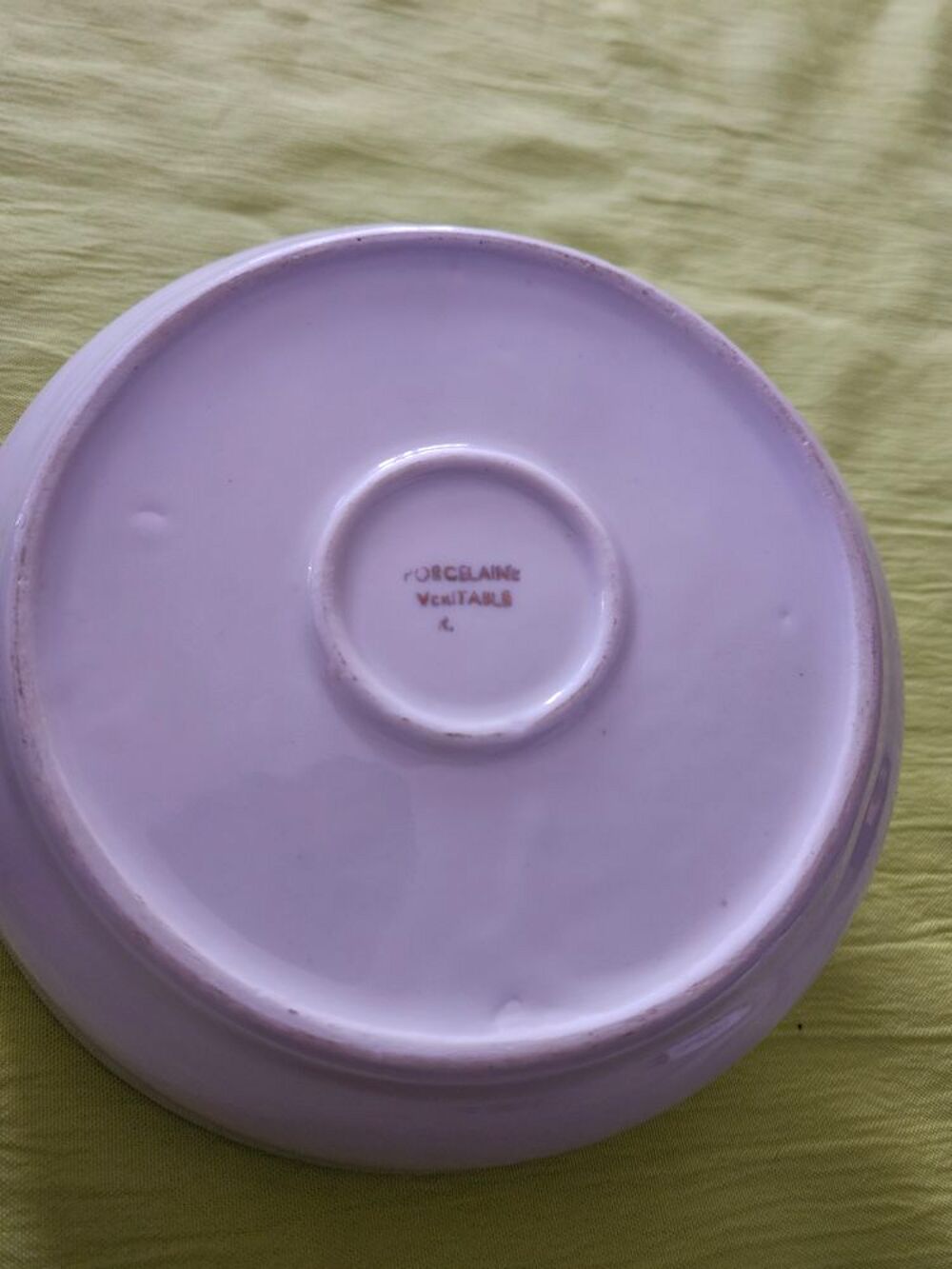 Assieste porcelaine vintage chauffante beb&eacute; 1960 