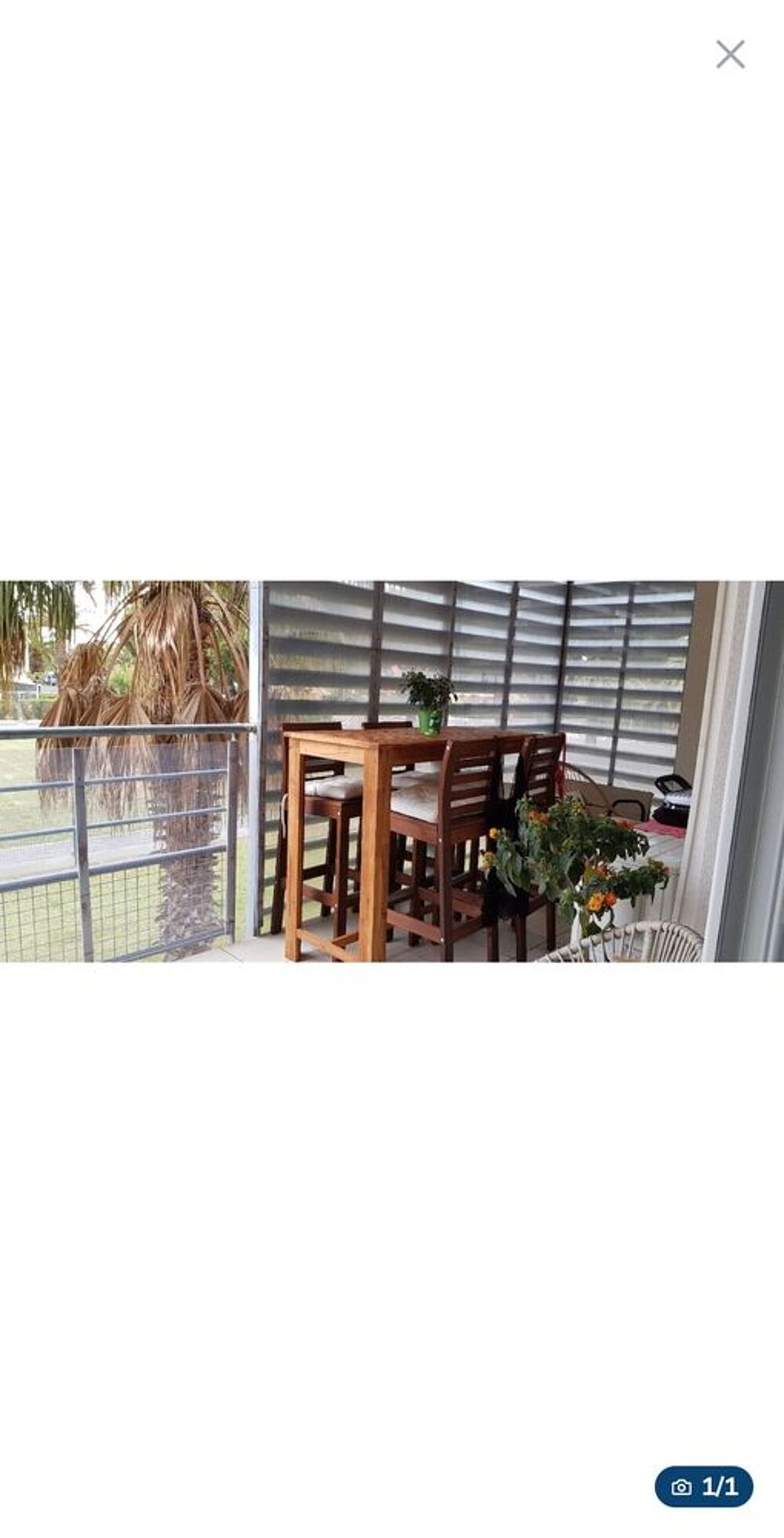 Table et 4 chaises Jardin