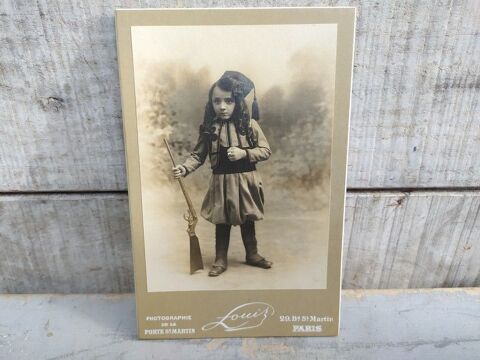 Photographie Ancienne Enfant Zouave Militaire Paris ca1910 35 Loches (37)