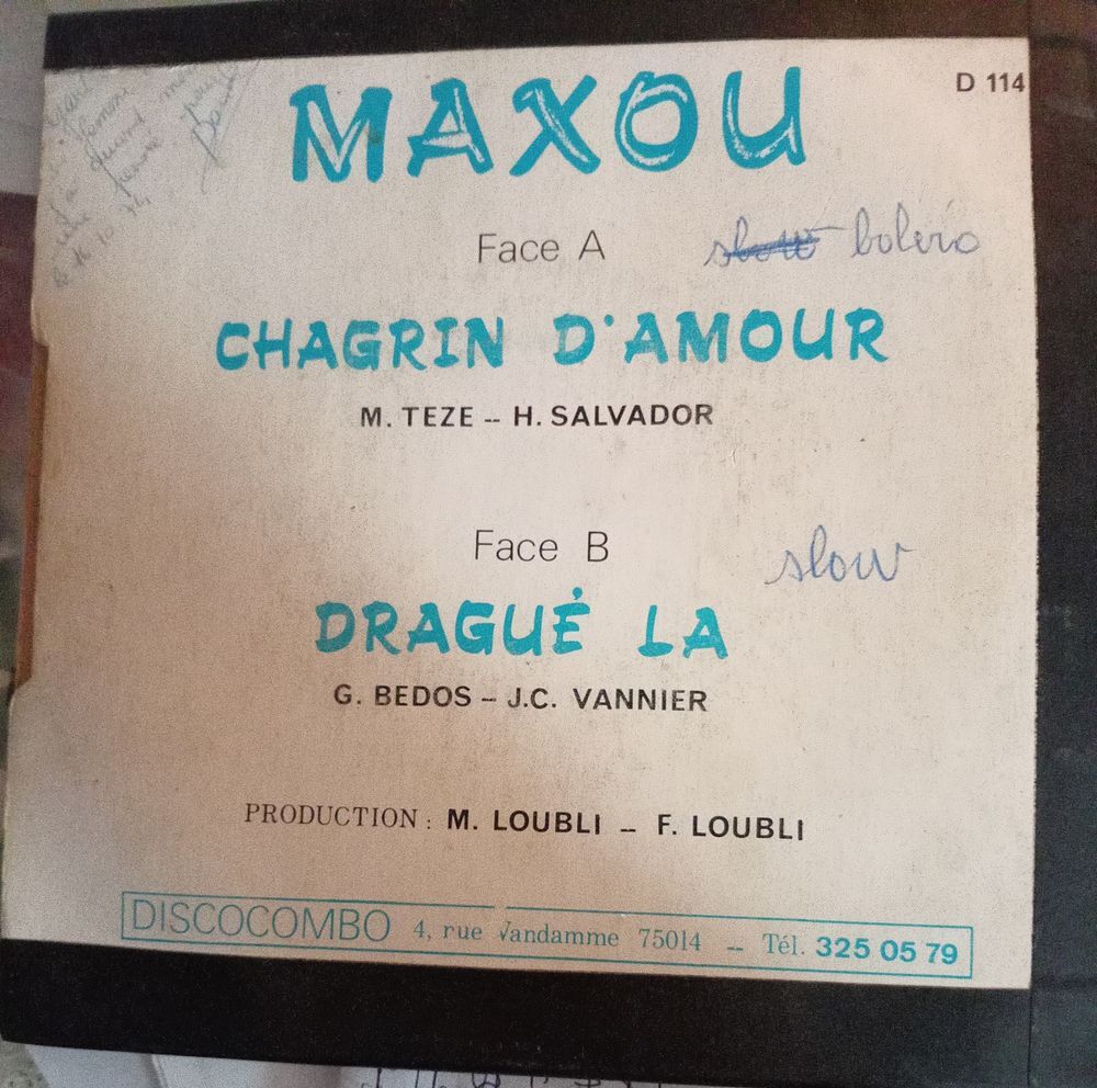 MAXOU ET TROPICAL SOUND / 2 X DISQUES VYNIL 45 TOURS / CD et vinyles