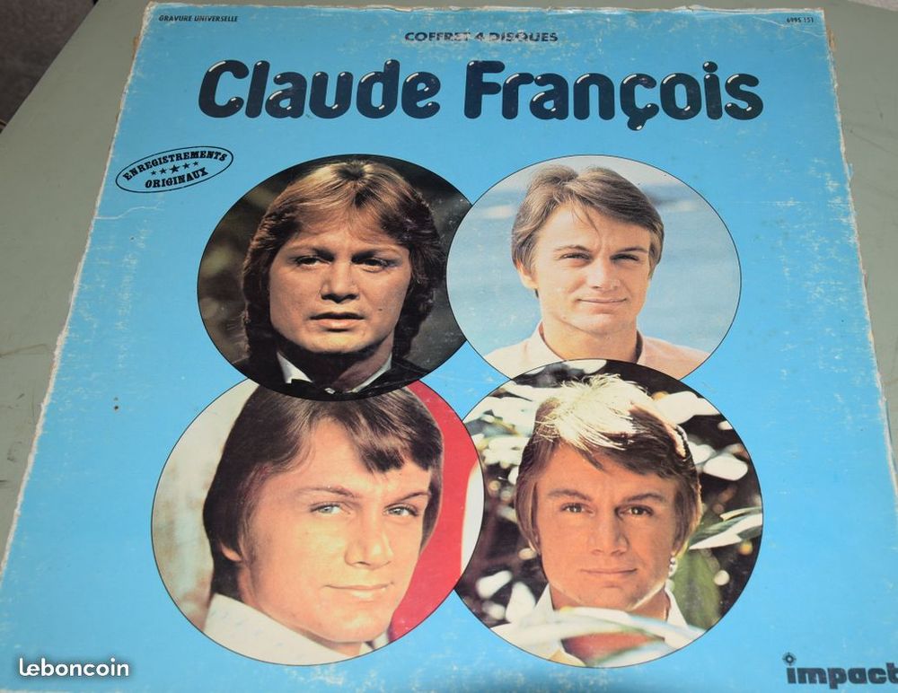CLAUDE FRANCOIS - IMPACT 1962 - 4 DISQUES SANS POCHETTE CD et vinyles