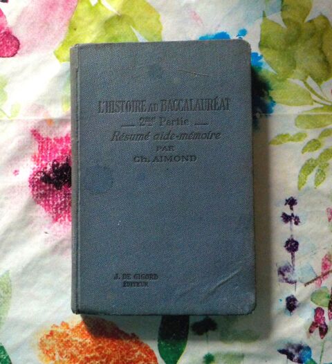 L'HISTOIRE au BACCALAUREAT par Ch. AIMOND 1939 Bubry (56)