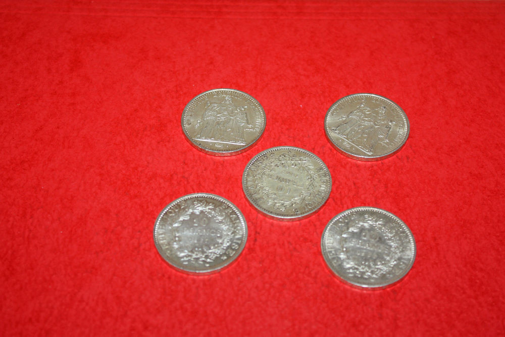 Lot 5 pieces de 10F.
