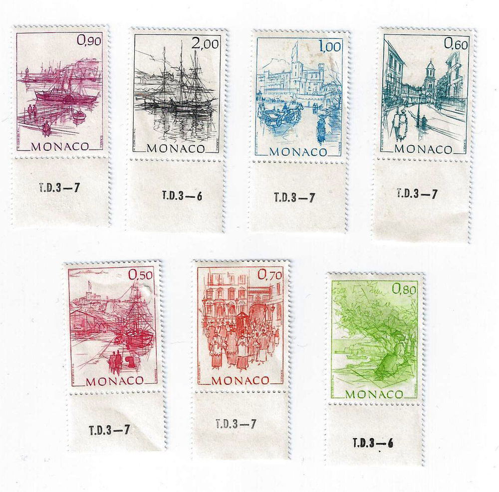 Timbres originaux Monaco 