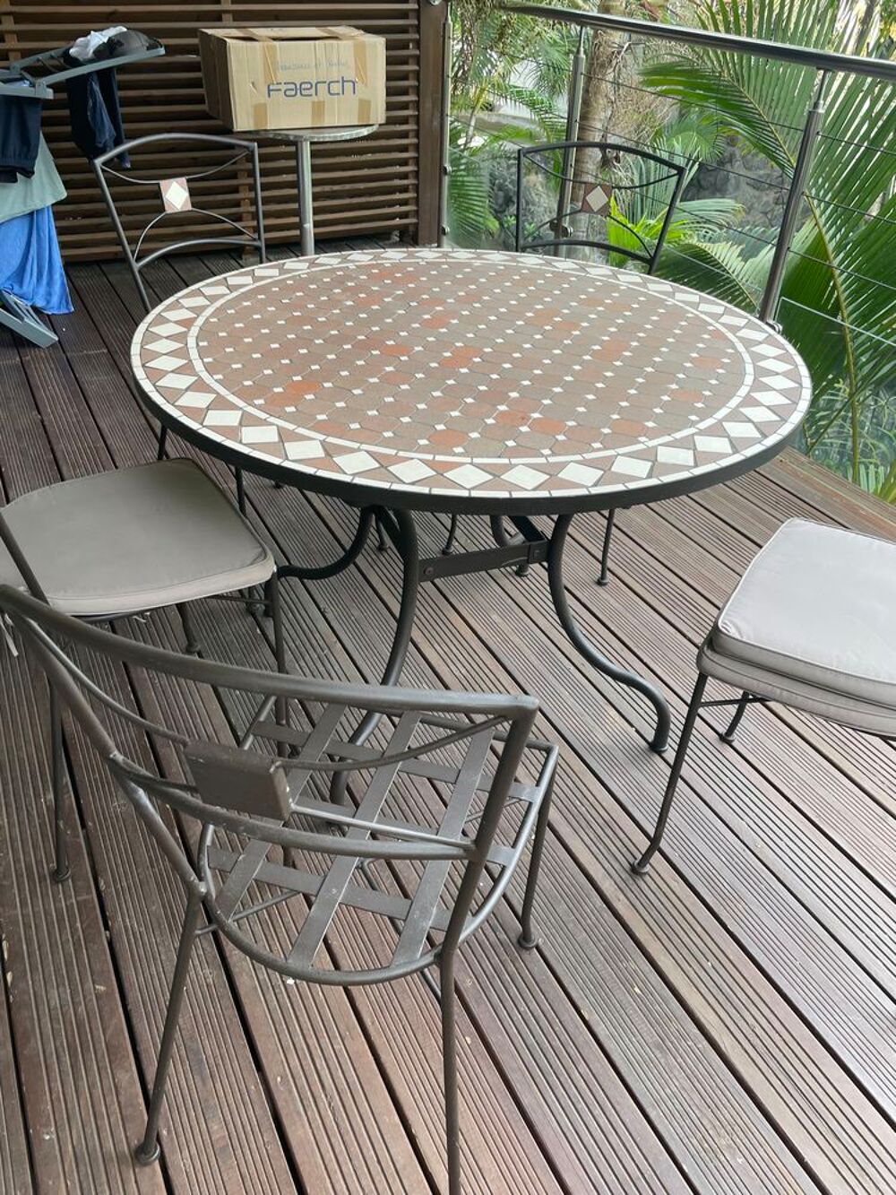 Table fer forg&eacute; Jardin