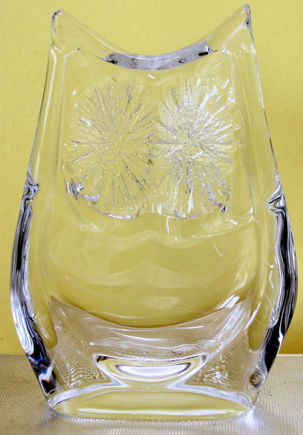 Grande Chouette cristal DAUM France 1970 