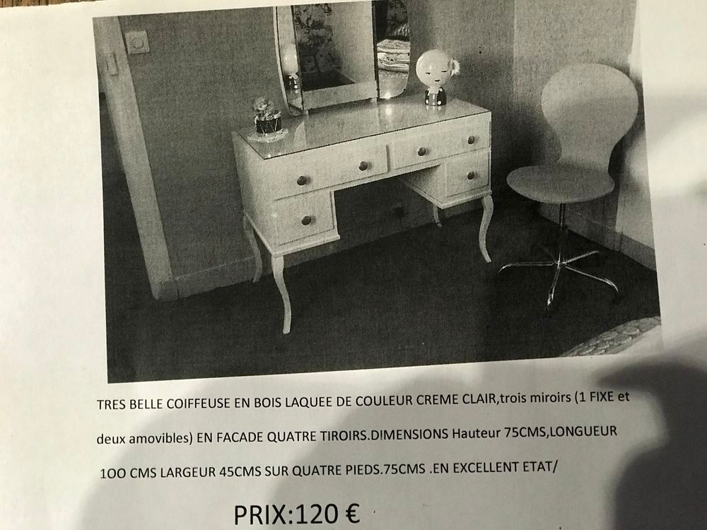 Coiffeuse vintage 1975 Meubles