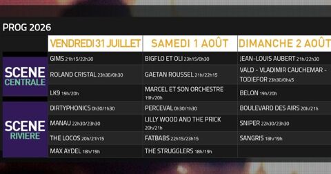 Places pour Yzeures N Rock, jour au choix 20 Châteauroux (36)