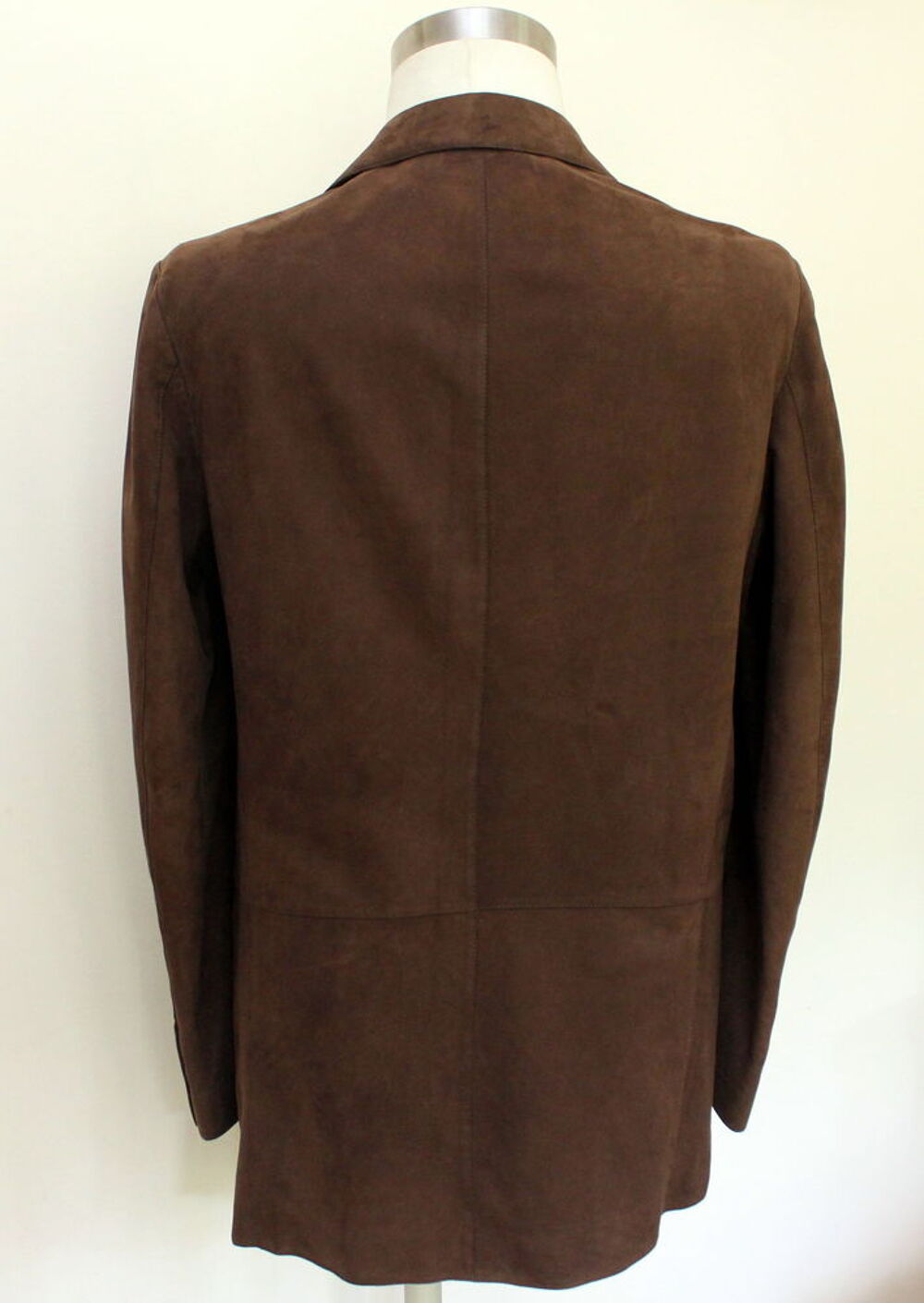 Veste daim et cuir CANALI T.L (T.50/52 Fr) Vêtements