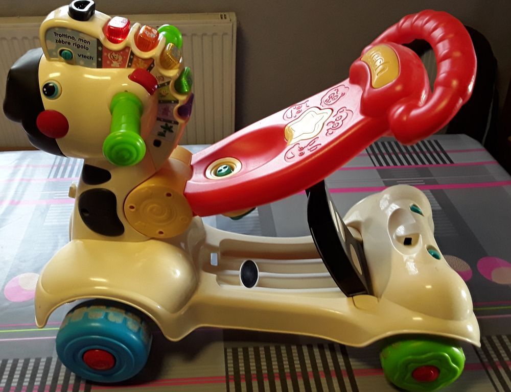 Vtech porteur trottino mon zèbre rigolo on sale