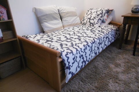 Lit banquette bois gigogne GAUTIER  2 couchages l 135 Saint-Girons (09)