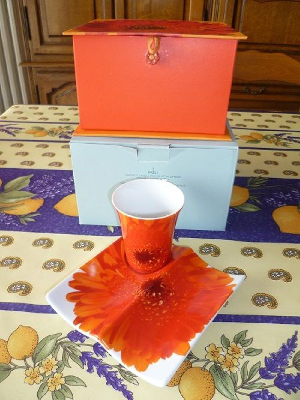 Lot Moka partylite d&eacute;coration bougie maison caf&eacute; c Décoration